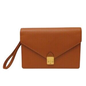 Yves Saint Laurent Brown Shoulder Bag Lock Classic